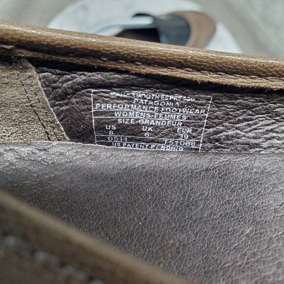 Patagonia Shoes Womens Size 8 Espresso Brown Maha Smooth Flats - Picture 2 of 9